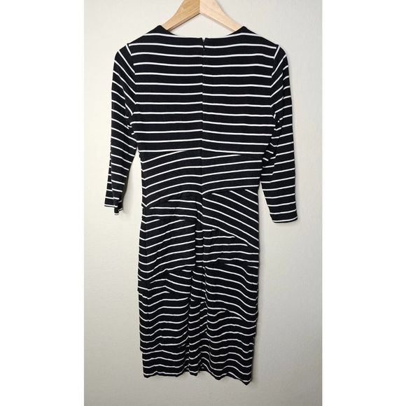 White House Black Market Black and White Striped Mini Dress - Picture 6 of 9